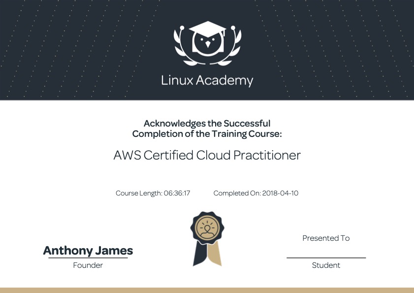 AWS Certified Cloud Practitioner