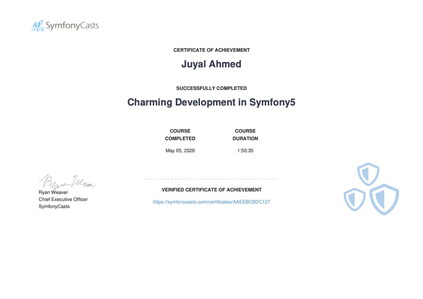 Charming Development in Symfony5