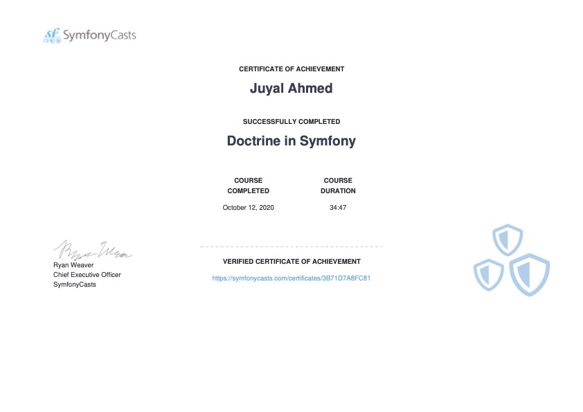 Doctrine in Symfony