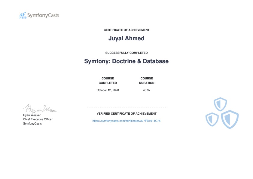 Symfony: Doctrine & Database
