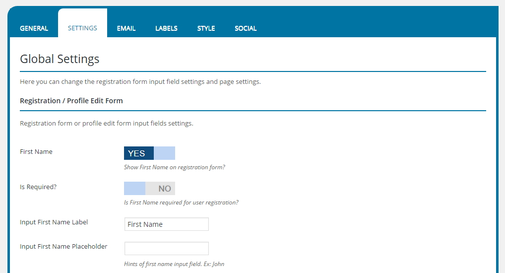 WordPress Simple Login Registration Plugin